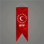 BTP Kırmızı Kırlangıç Bayrak 50x150 cm