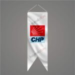 Chp Beyaz Kırlangıç Bayrak 50x150 cm