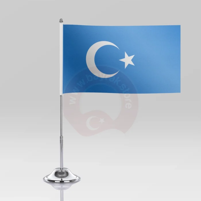 Doğu Türkistan Masa Bayrağı Arka