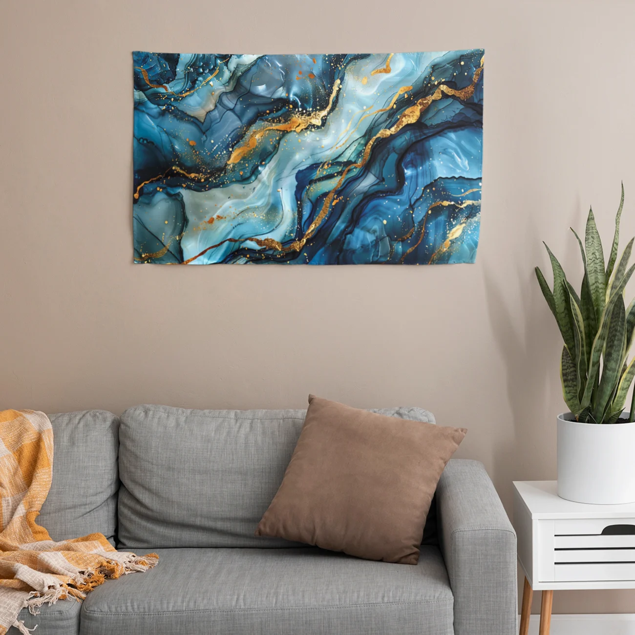 Agat Taşı Desenli Duvar Örtüsü