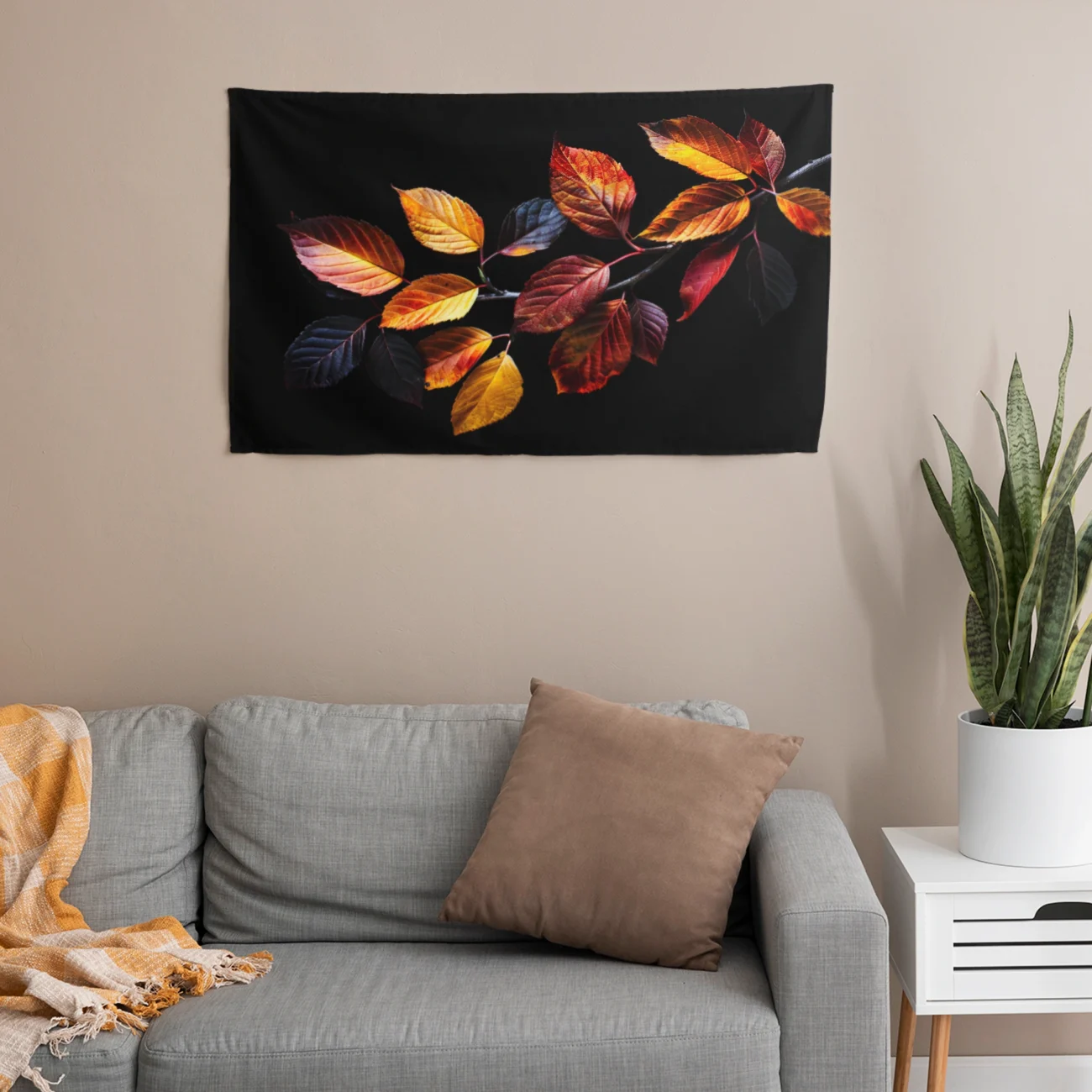 Sonbahar Yaprakları Duvar Örtüsü Satın Al