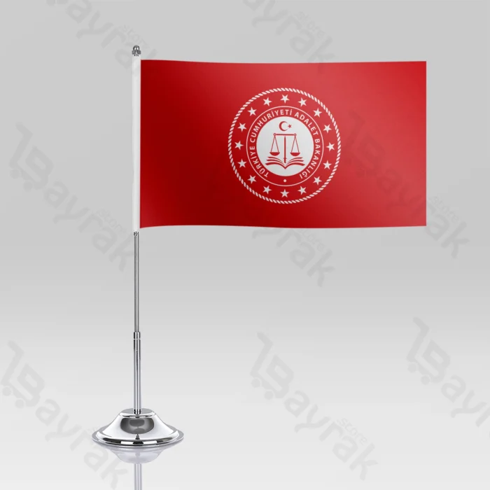 Adalet Bakanlığı Masa Bayrağı - Görsel 2