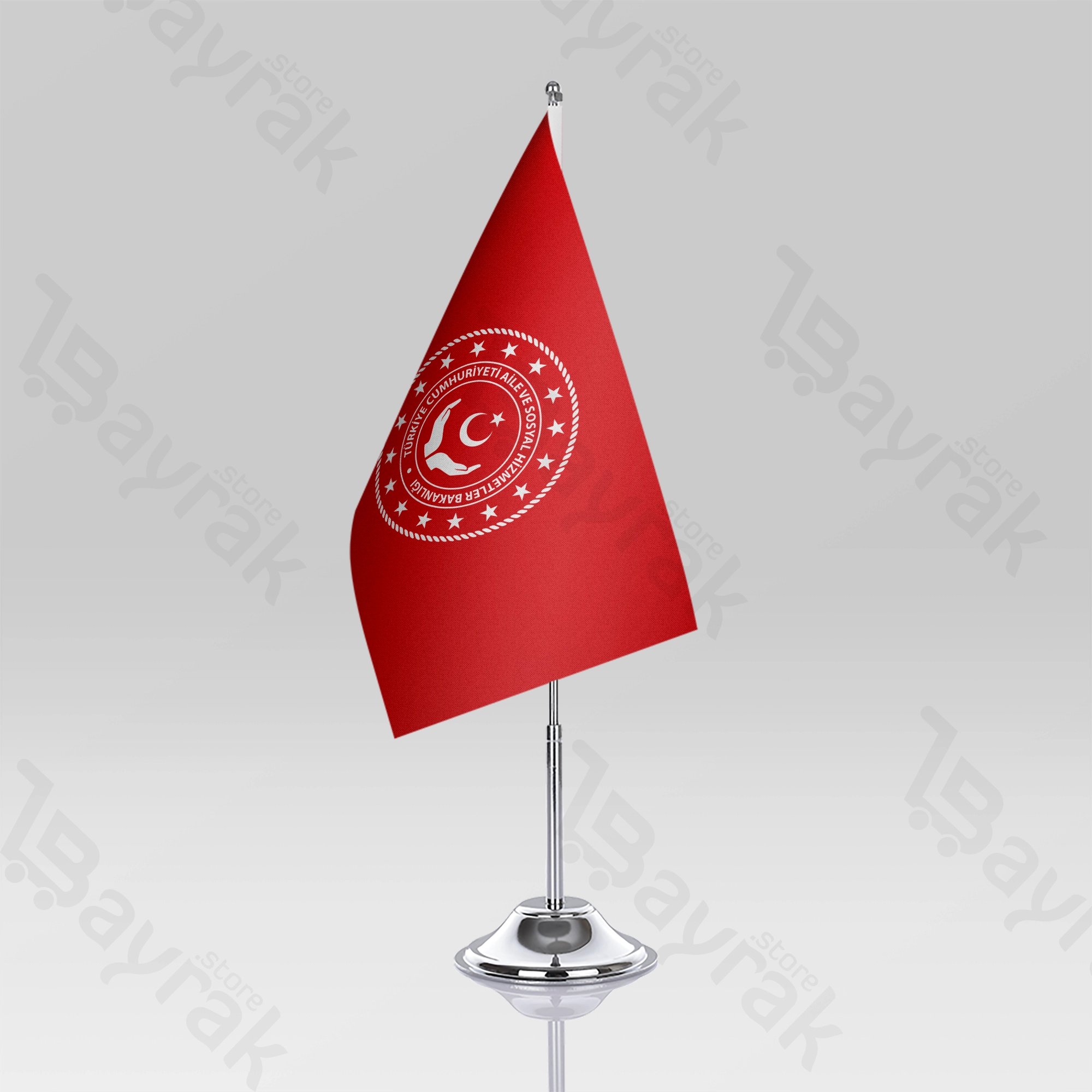 aile-ve-sosyal-hizmetler-bakanlığı-kırmızı-1 Aile ve Sosyal Hizmetler Bakanlığı Masa Bayrağı - Görsel 1