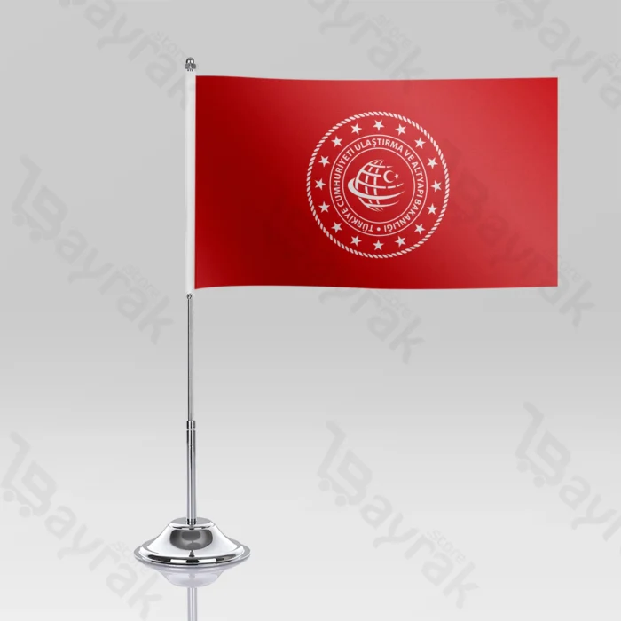 Ulaştırma ve Altyapı Bakanlığı Masa Bayrağı - Görsel 2