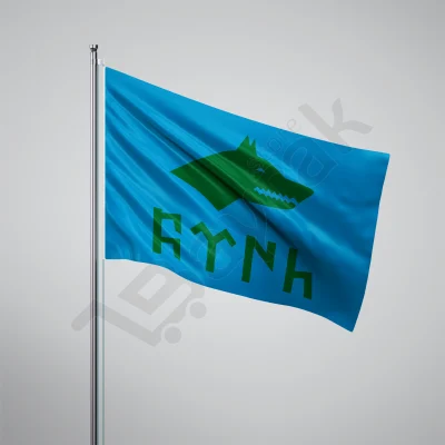 Göktürk Bayrağı Türk Yazılı